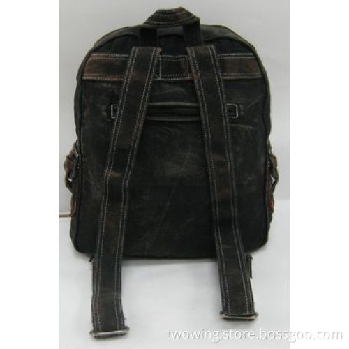 Backpack with cotton canvas